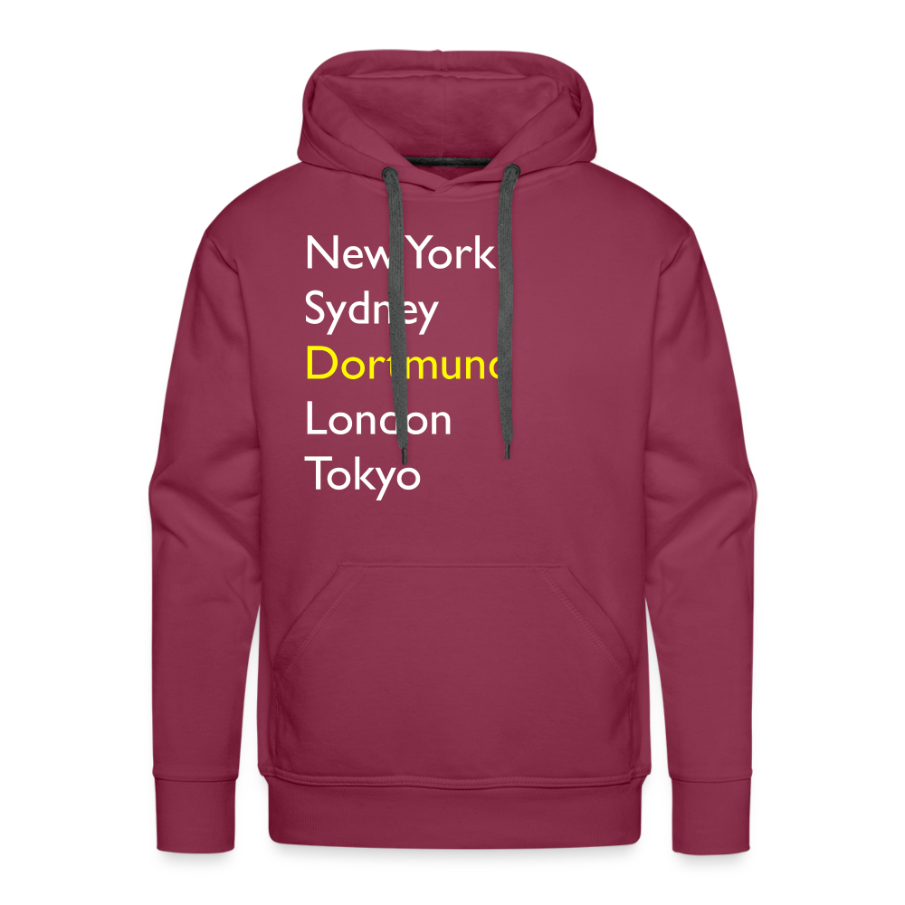 Hoodie Dortmund "Metropolen Big" Bright Edition - Bordeaux
