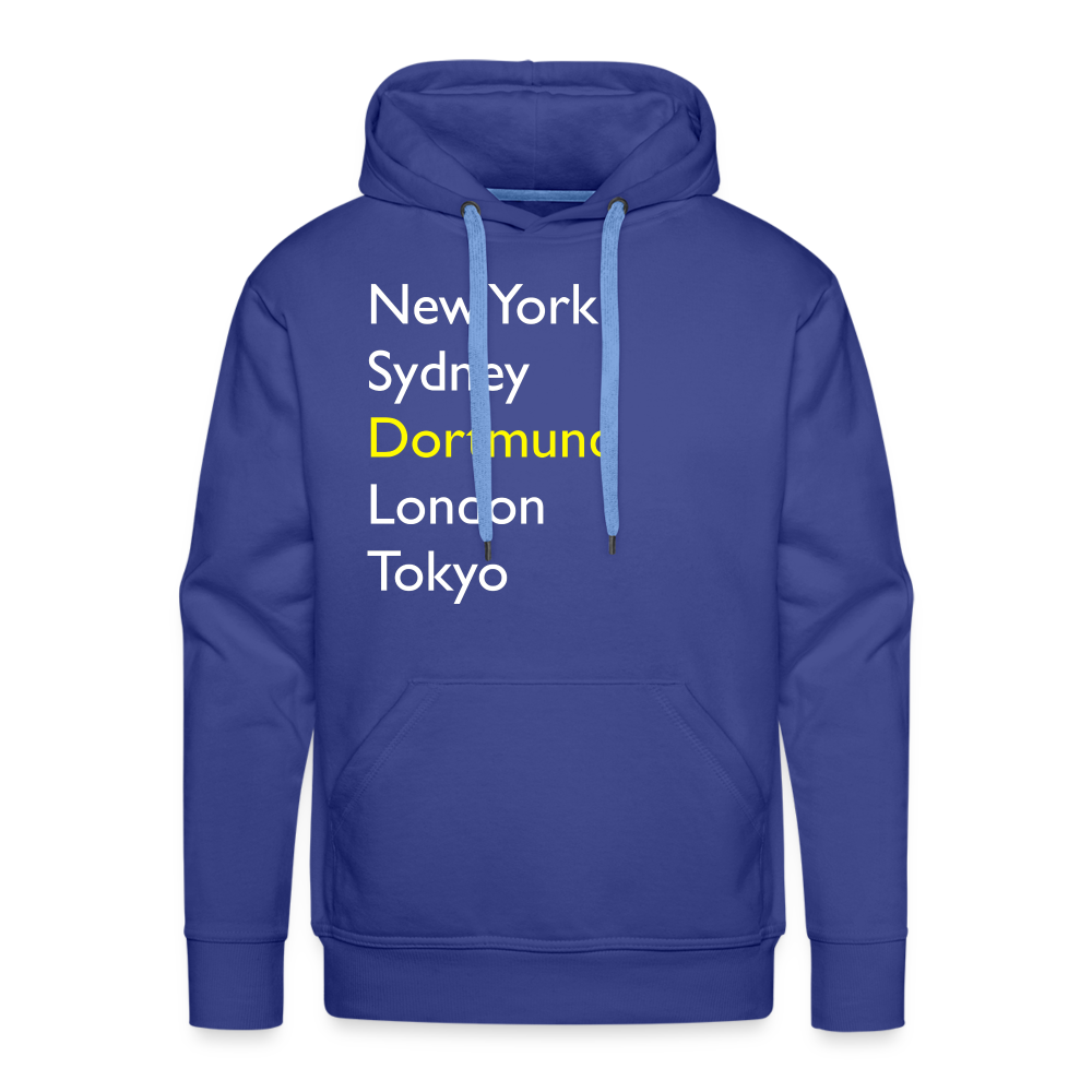 Hoodie Dortmund "Metropolen Big" Bright Edition - Königsblau
