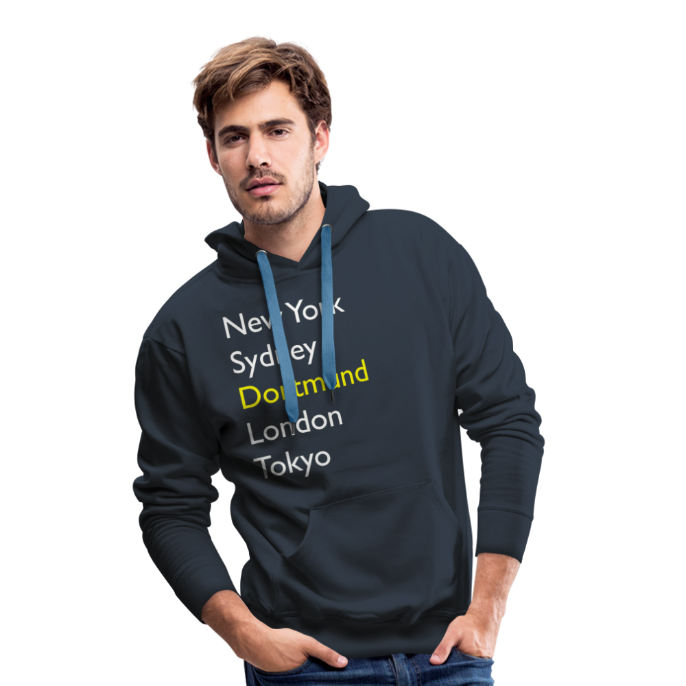 Hoodie Dortmund "Metropolen Big" Bright Edition - Navy