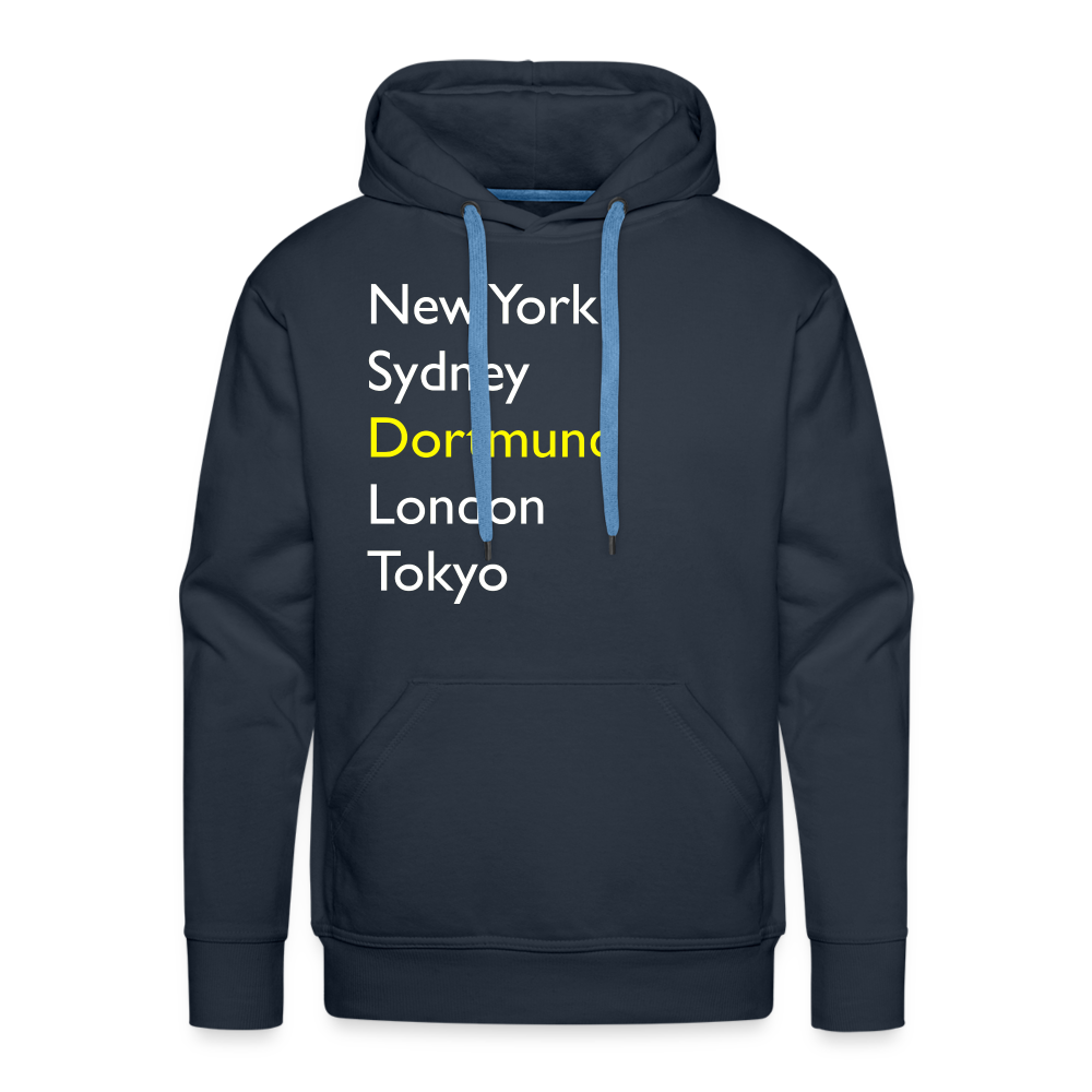 Hoodie Dortmund "Metropolen Big" Bright Edition - Navy