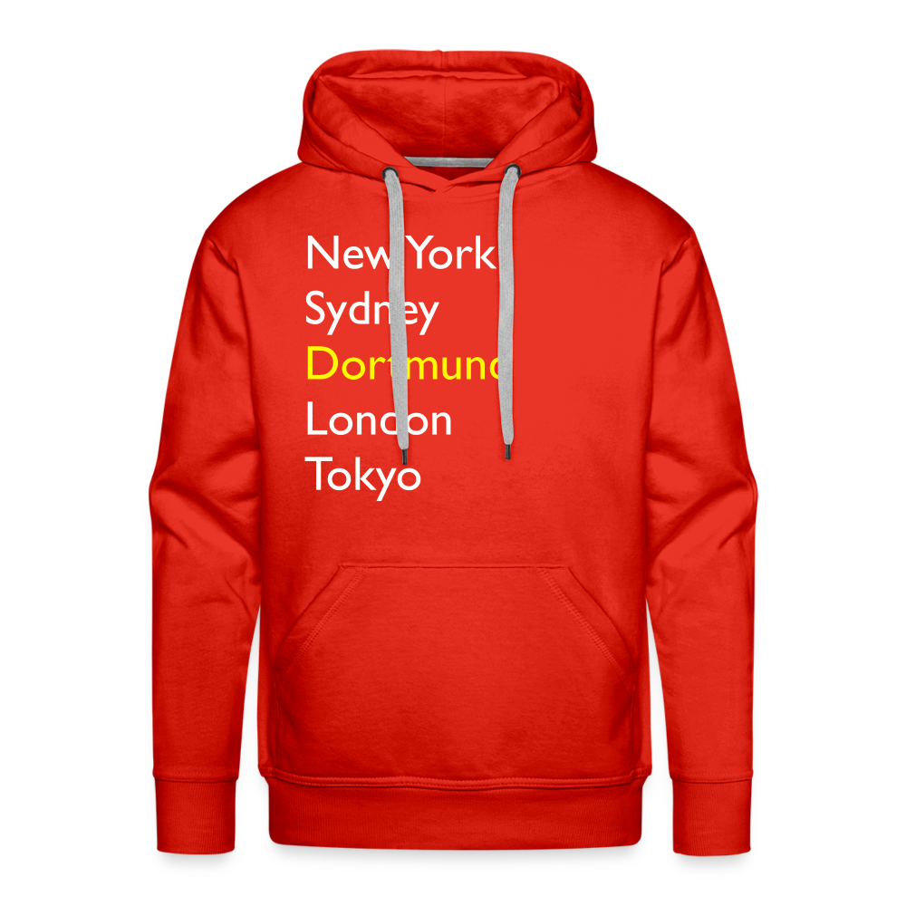 Hoodie Dortmund "Metropolen Big" Bright Edition - Rot