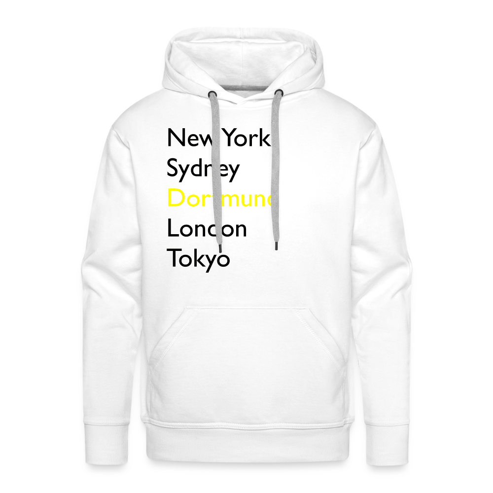 Hoodie Dortmund "Metropolen Big" Dark Edition - Weiß