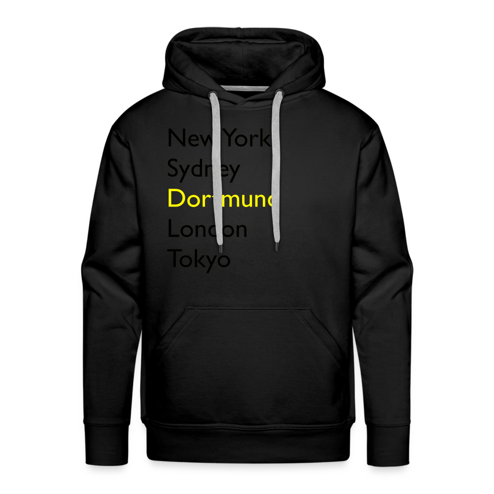 Hoodie Dortmund "Metropolen Big" Dark Edition - Schwarz
