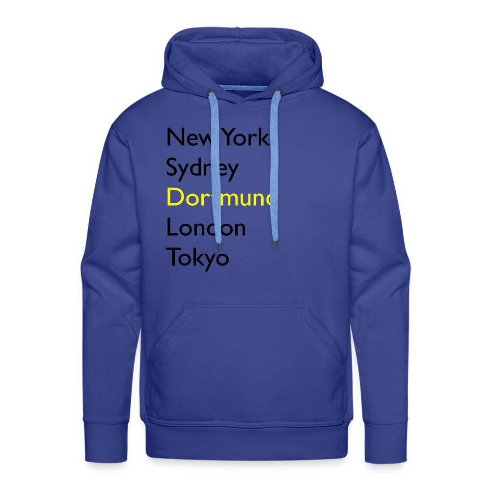 Hoodie Dortmund "Metropolen Big" Dark Edition - Königsblau
