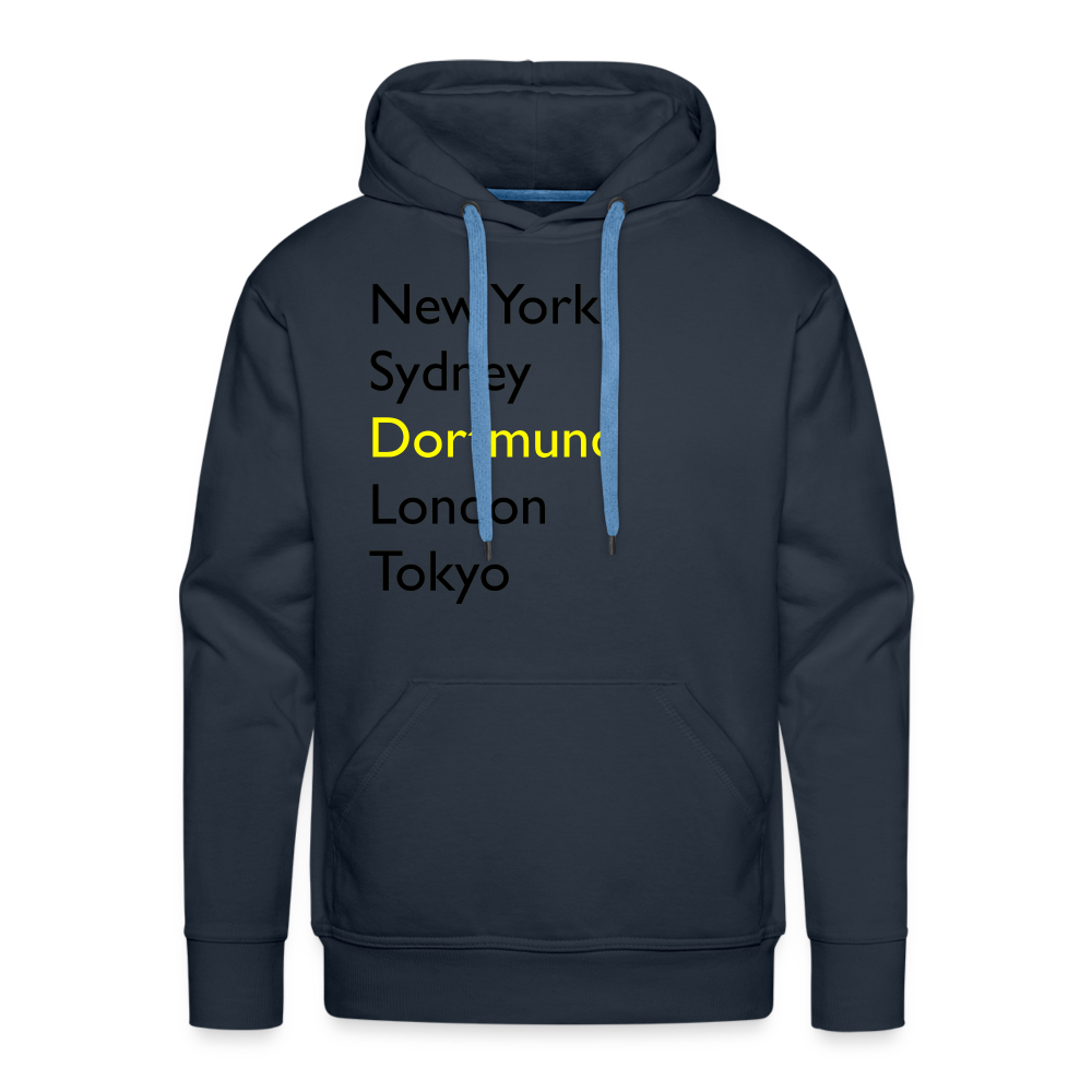Hoodie Dortmund "Metropolen Big" Dark Edition - Navy