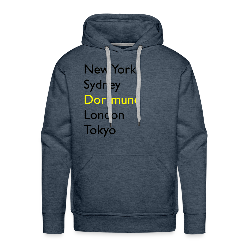 Hoodie Dortmund "Metropolen Big" Dark Edition - Jeansblau