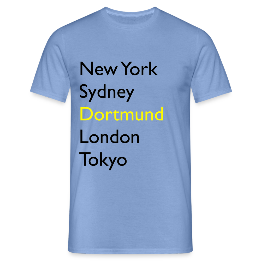 T-Shirt Dortmund "Metropolen Big" - carolina blue
