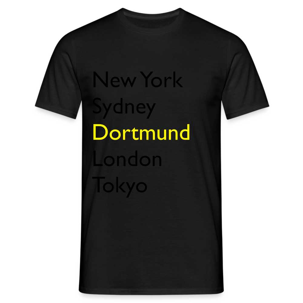T-Shirt Dortmund "Metropolen Big" - Schwarz