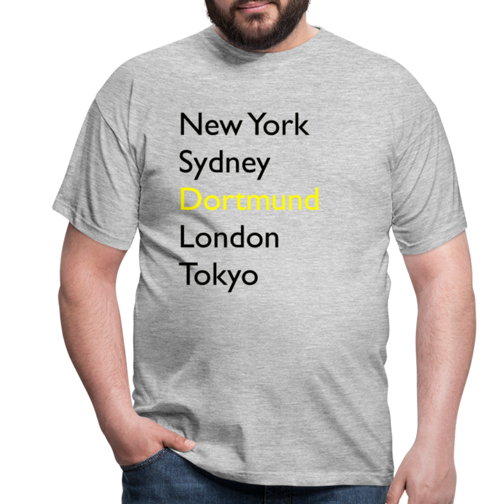 T-Shirt Dortmund "Metropolen Big" - Grau meliert