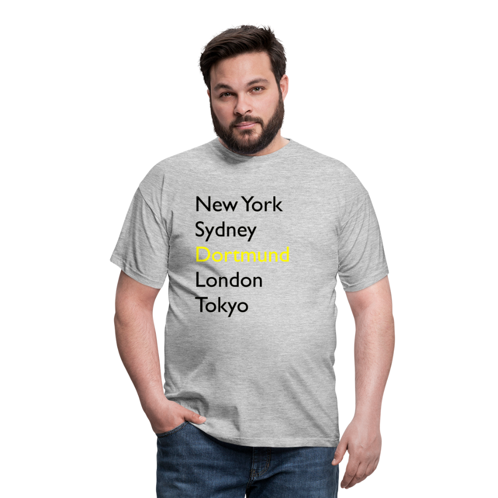 T-Shirt Dortmund "Metropolen Big" - Grau meliert