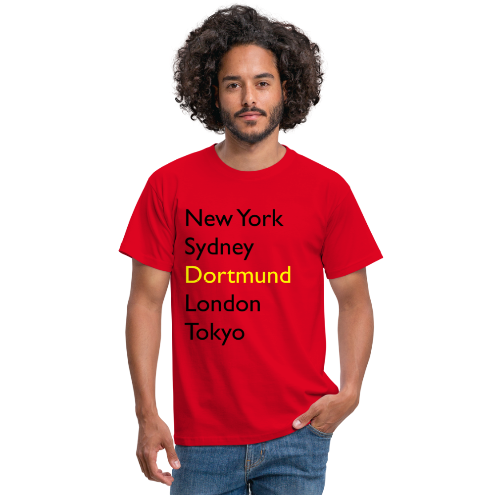 T-Shirt Dortmund "Metropolen Big" - Rot