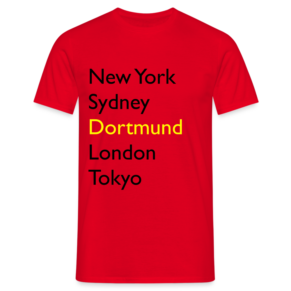 T-Shirt Dortmund "Metropolen Big" - Rot