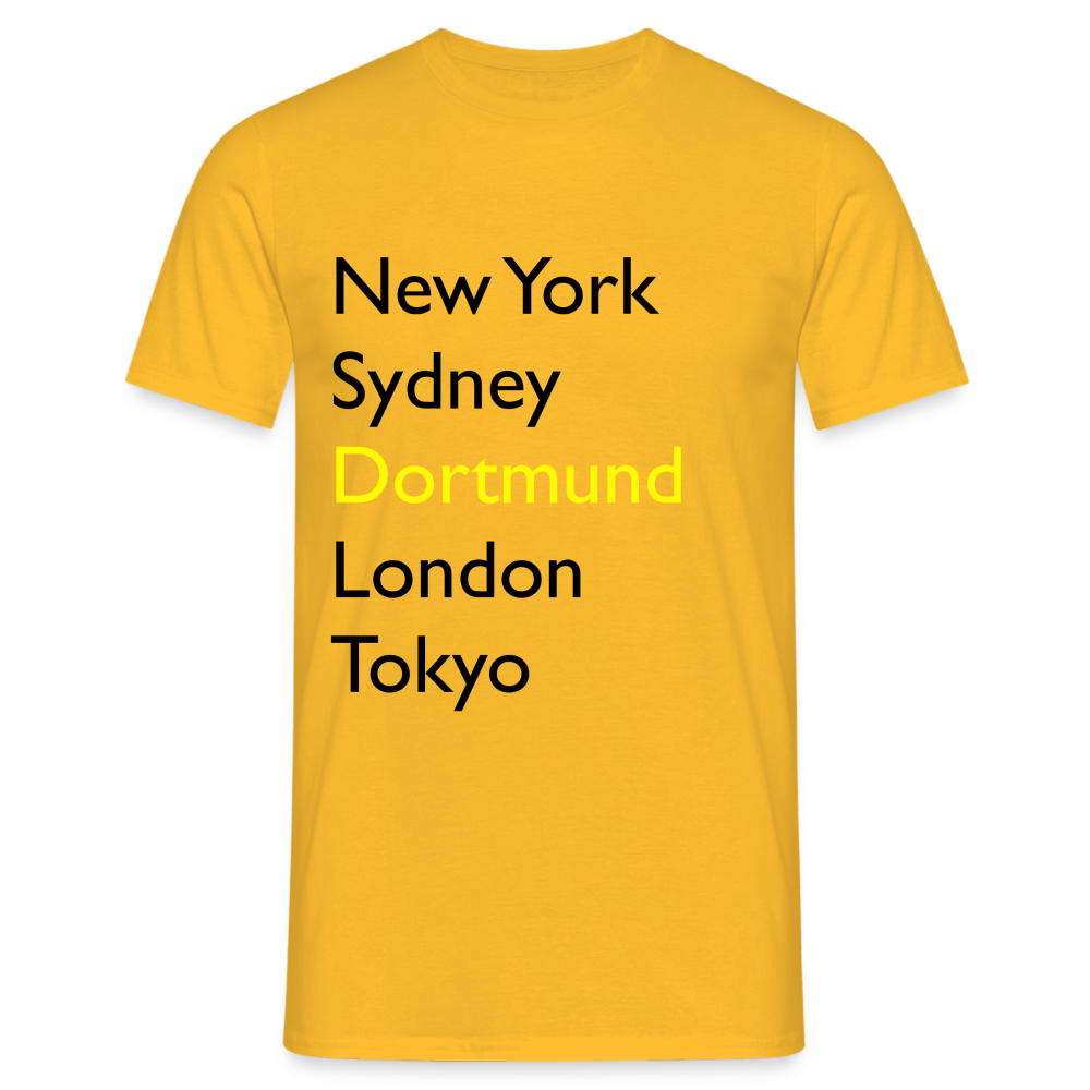 T-Shirt Dortmund "Metropolen Big" - Gelb