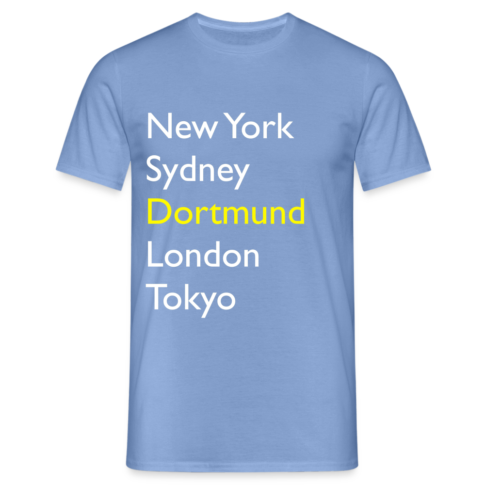 T-Shirt Dortmund "Metropolen Big" Bright Edition - carolina blue