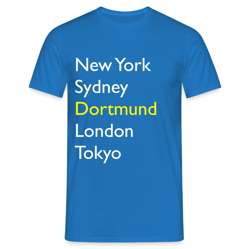 T-Shirt Dortmund "Metropolen Big" Bright Edition - Royalblau