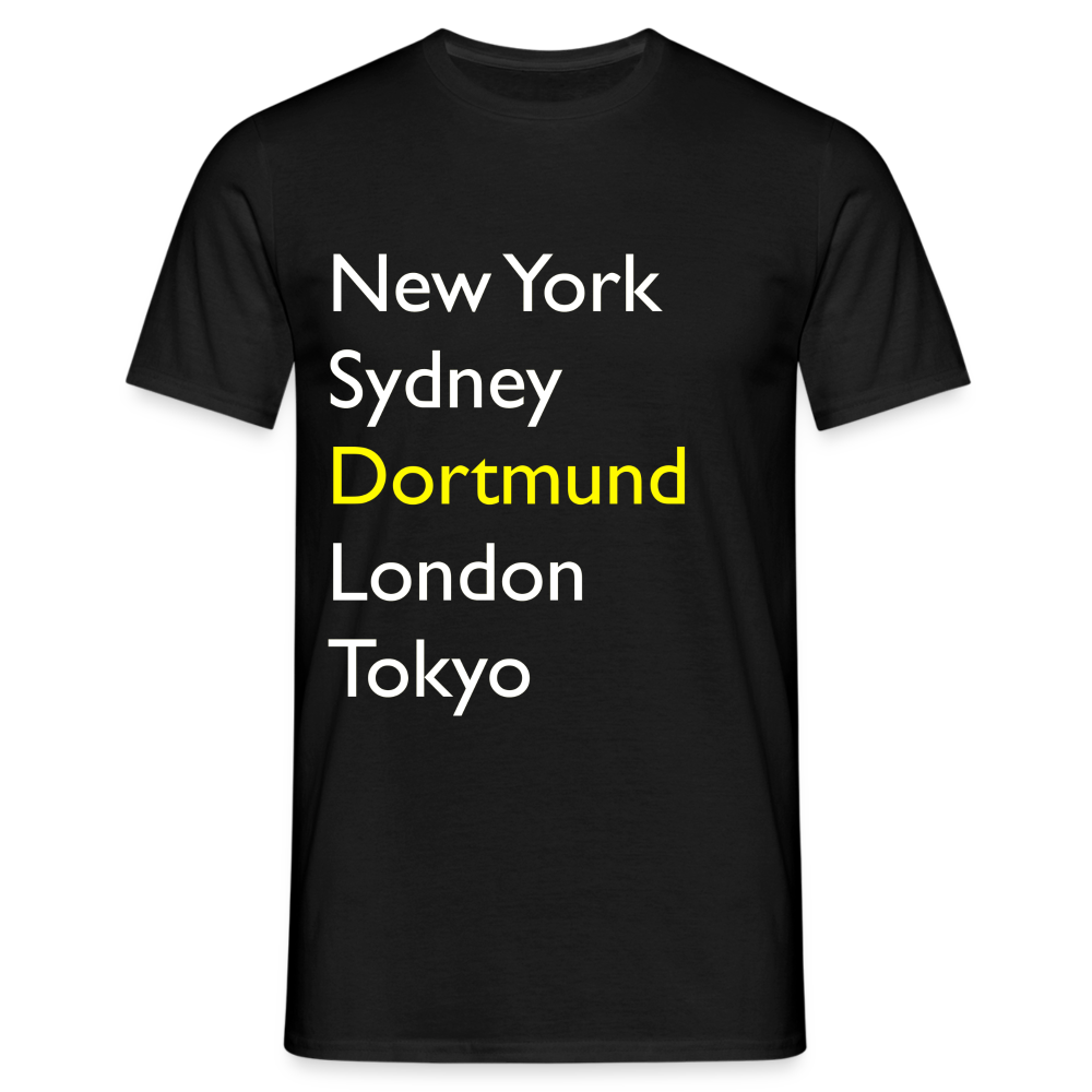 T-Shirt Dortmund "Metropolen Big" Bright Edition - Schwarz