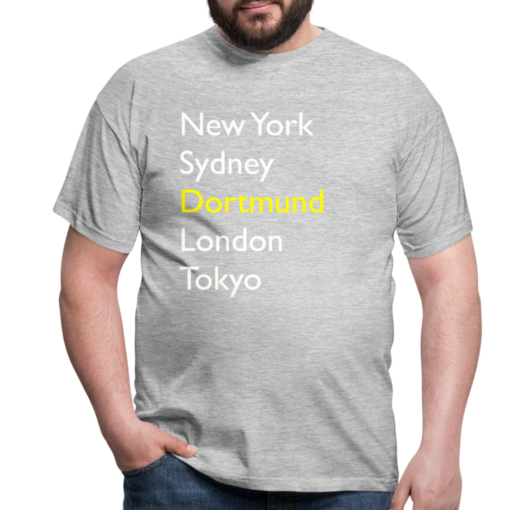 T-Shirt Dortmund "Metropolen Big" Bright Edition - Grau meliert