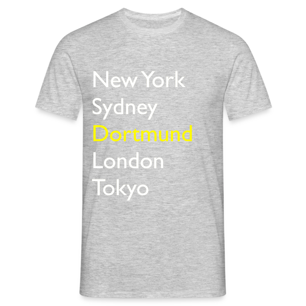 T-Shirt Dortmund "Metropolen Big" Bright Edition - Grau meliert