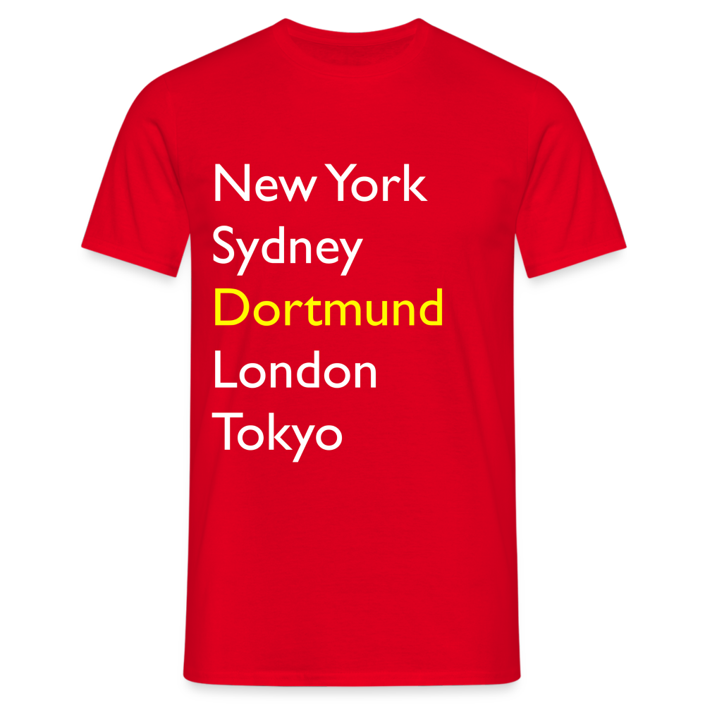 T-Shirt Dortmund "Metropolen Big" Bright Edition - Rot