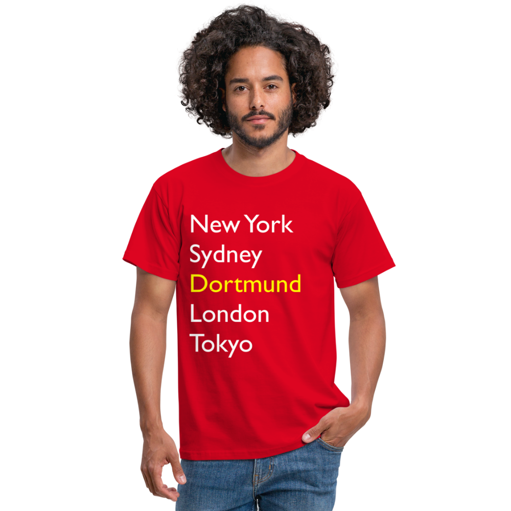 T-Shirt Dortmund "Metropolen Big" Bright Edition - Rot