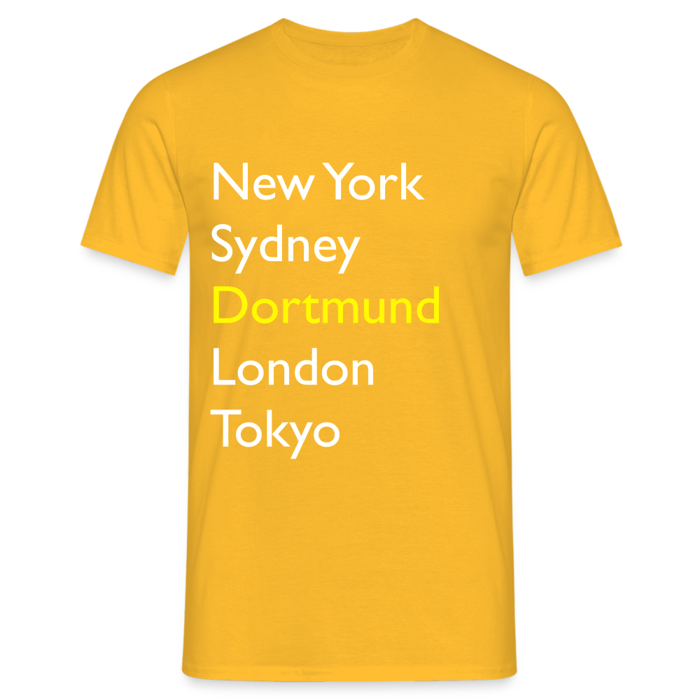 T-Shirt Dortmund "Metropolen Big" Bright Edition - Gelb
