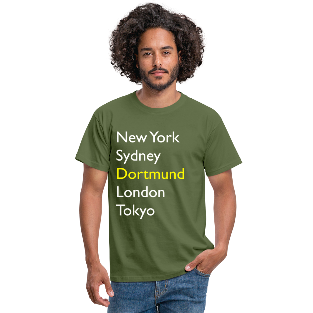 T-Shirt Dortmund "Metropolen Big" Bright Edition - Militärgrün