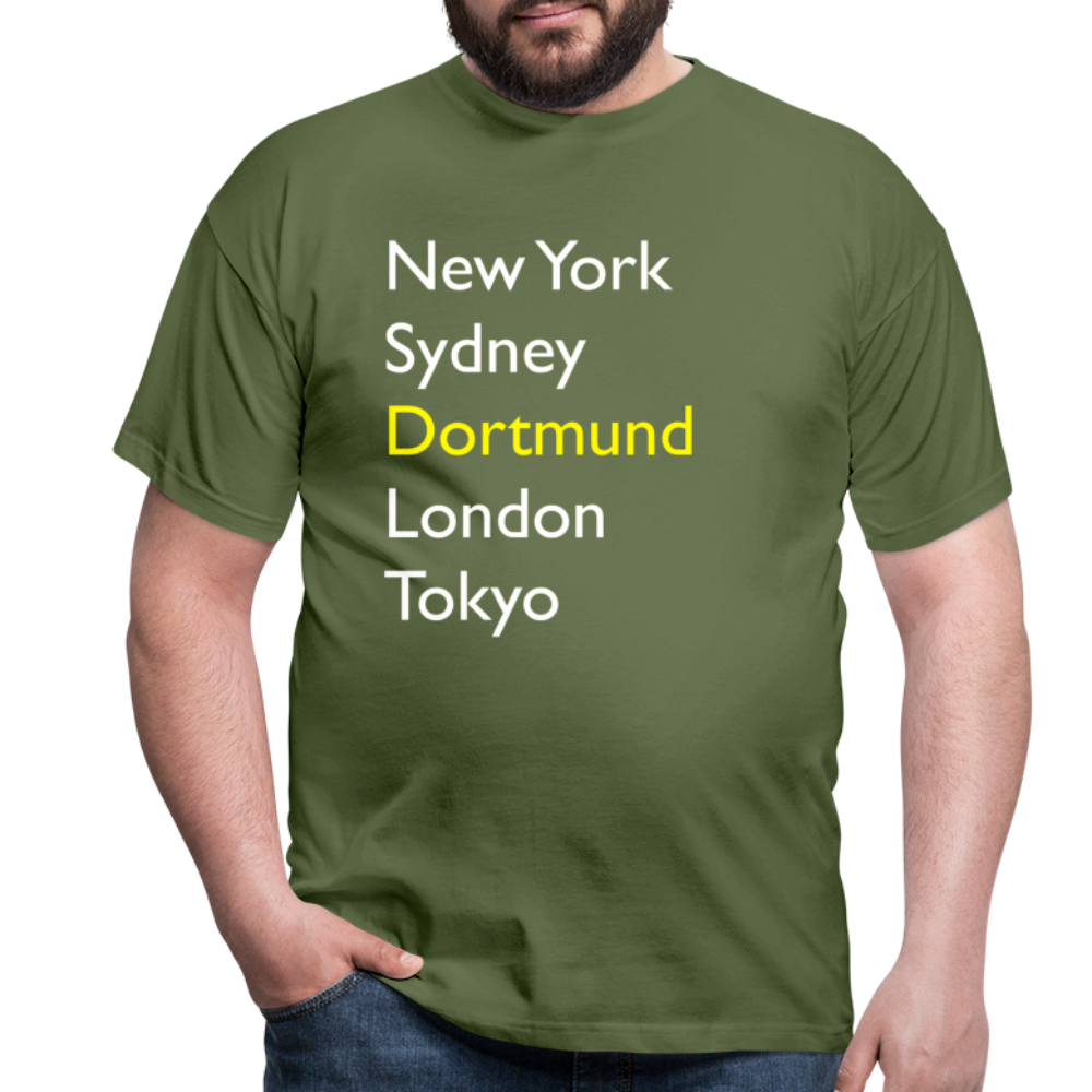 T-Shirt Dortmund "Metropolen Big" Bright Edition - Militärgrün