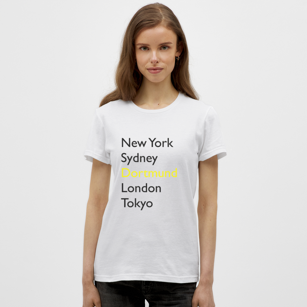 T-Shirt Ladies Dortmund "Metropolen Big" - Weiß