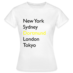 T-Shirt Ladies Dortmund "Metropolen Big" - Weiß