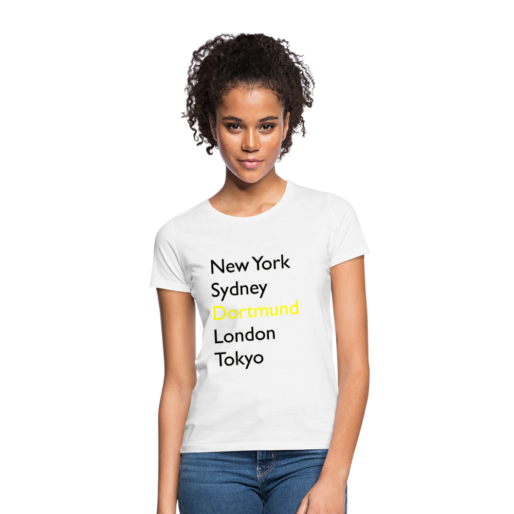 T-Shirt Ladies Dortmund "Metropolen Big" - Weiß