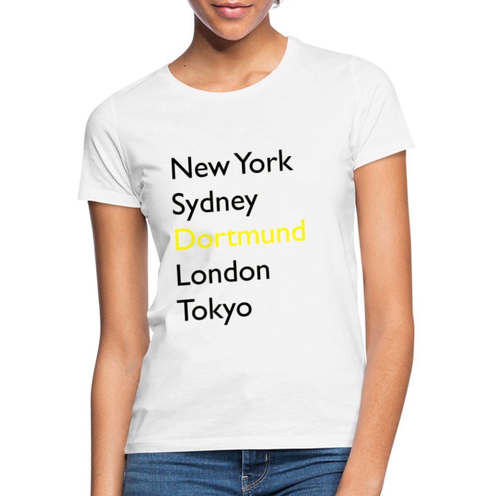 T-Shirt Ladies Dortmund "Metropolen Big" - Weiß