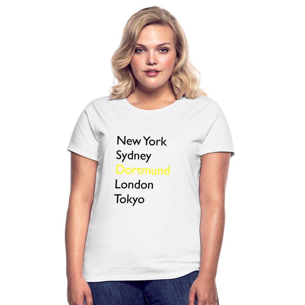 T-Shirt Ladies Dortmund "Metropolen Big" - Weiß