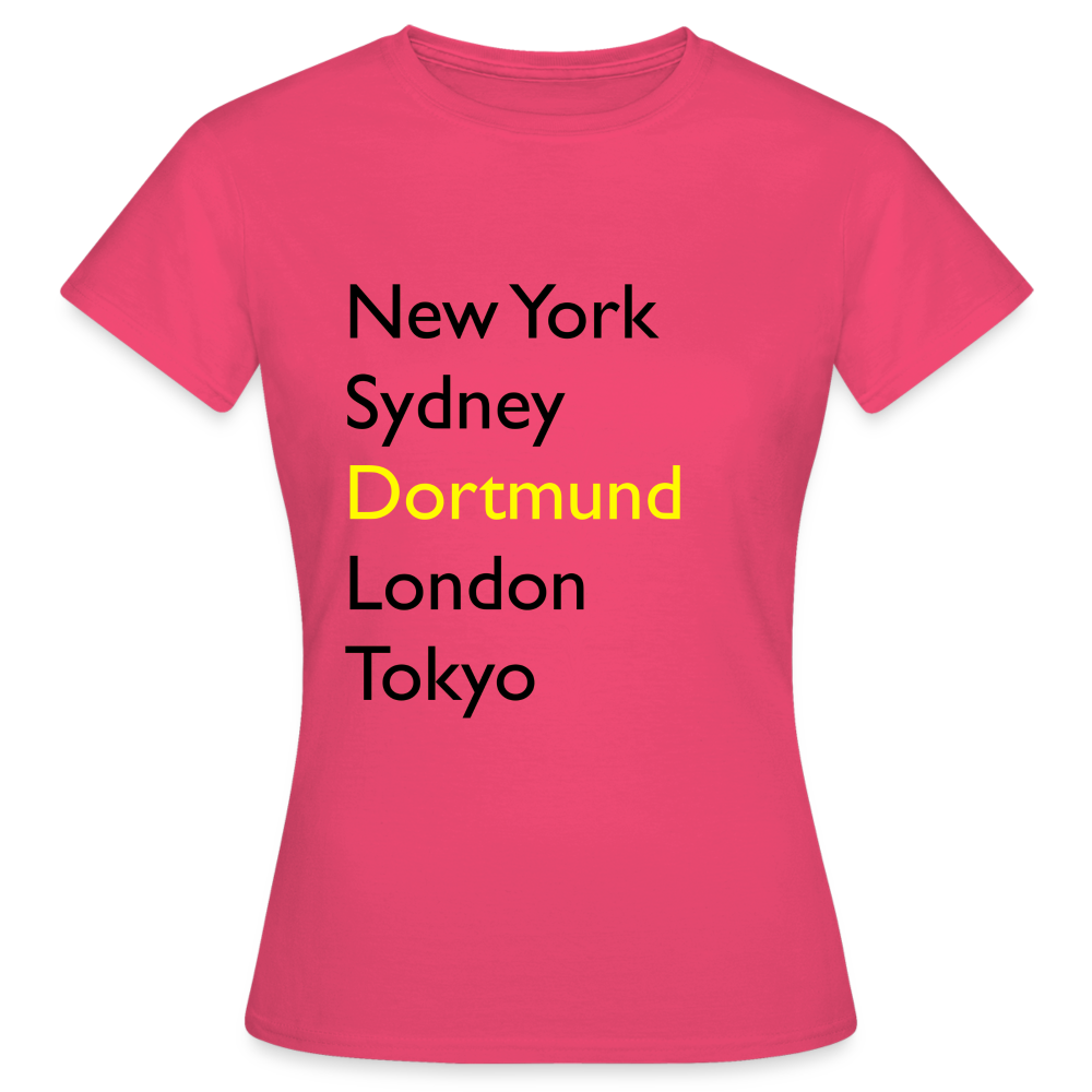 T-Shirt Ladies Dortmund "Metropolen Big" - Azalea