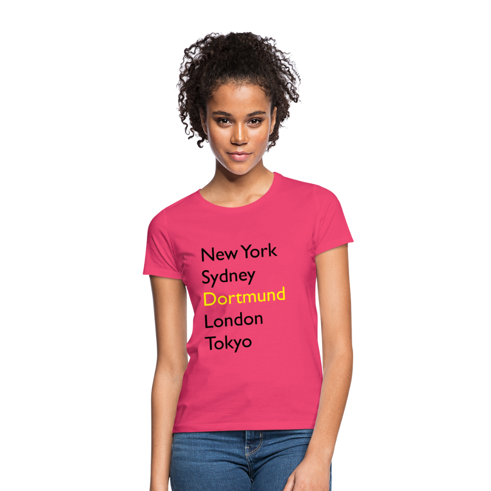 T-Shirt Ladies Dortmund "Metropolen Big" - Azalea