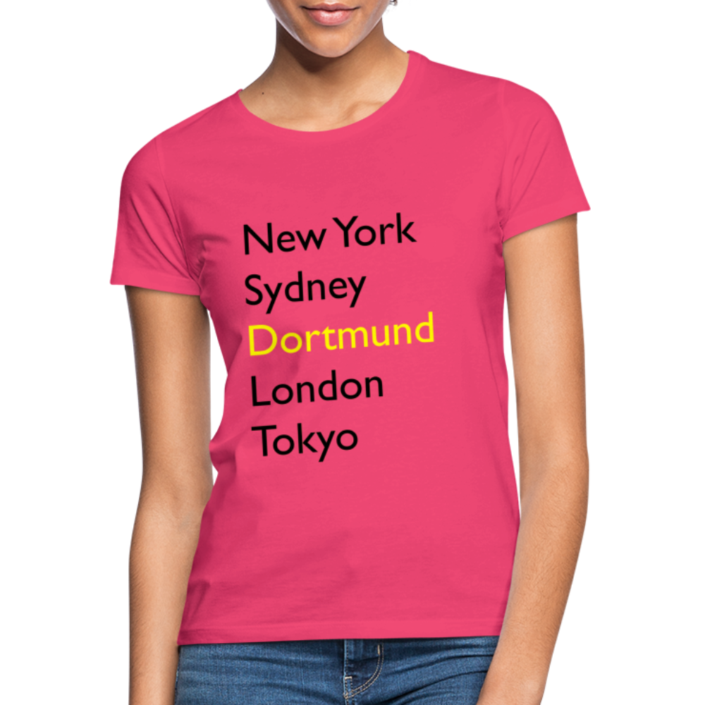 T-Shirt Ladies Dortmund "Metropolen Big" - Azalea