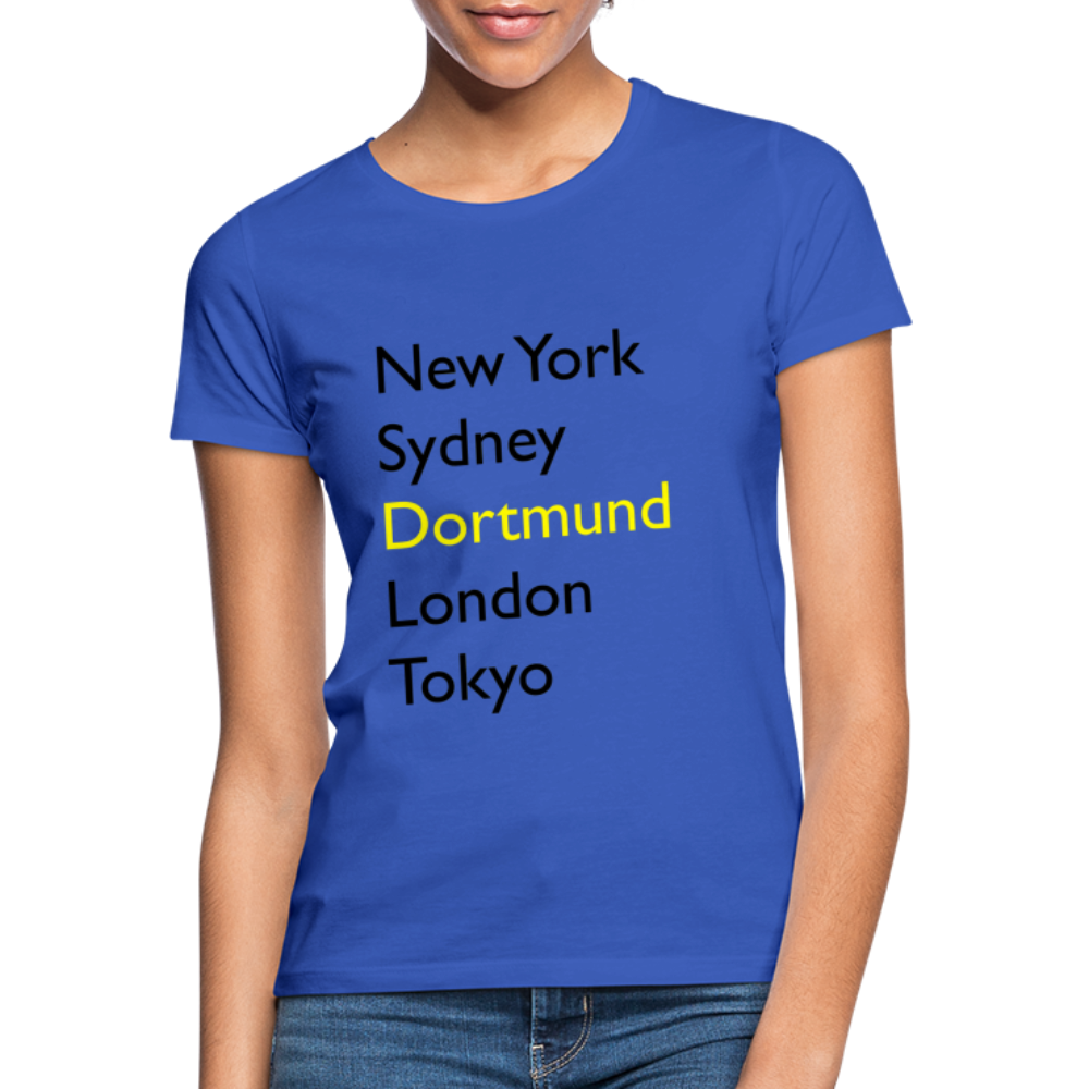 T-Shirt Ladies Dortmund "Metropolen Big" - Royalblau