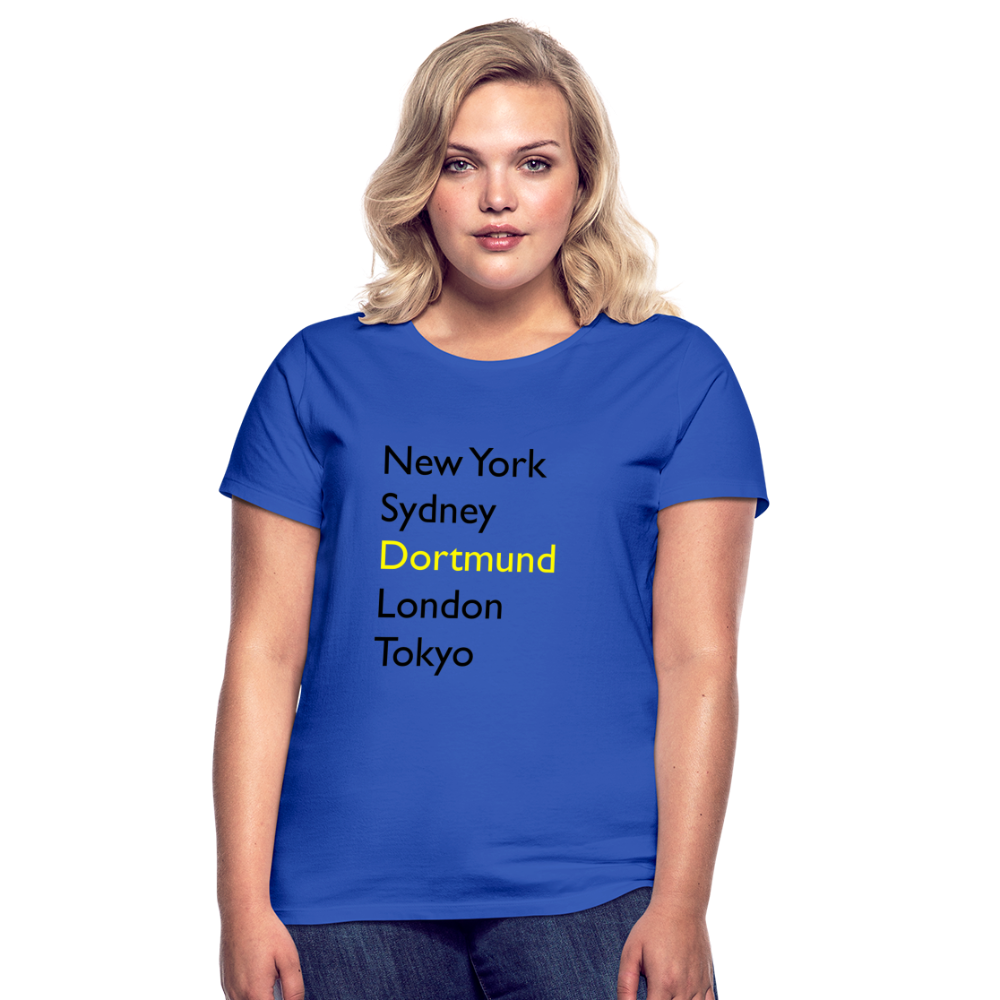 T-Shirt Ladies Dortmund "Metropolen Big" - Royalblau