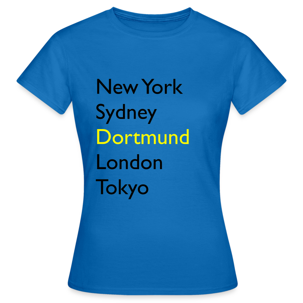 T-Shirt Ladies Dortmund "Metropolen Big" - Royalblau