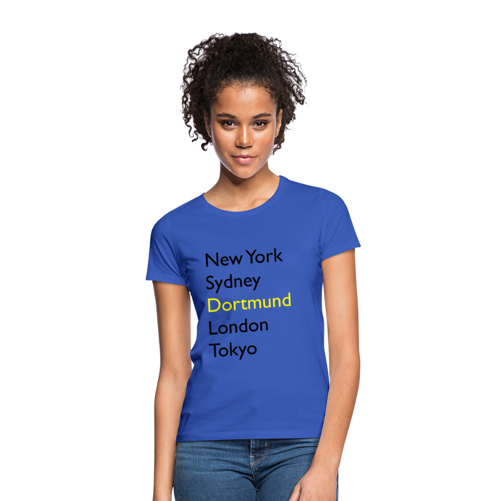 T-Shirt Ladies Dortmund "Metropolen Big" - Royalblau