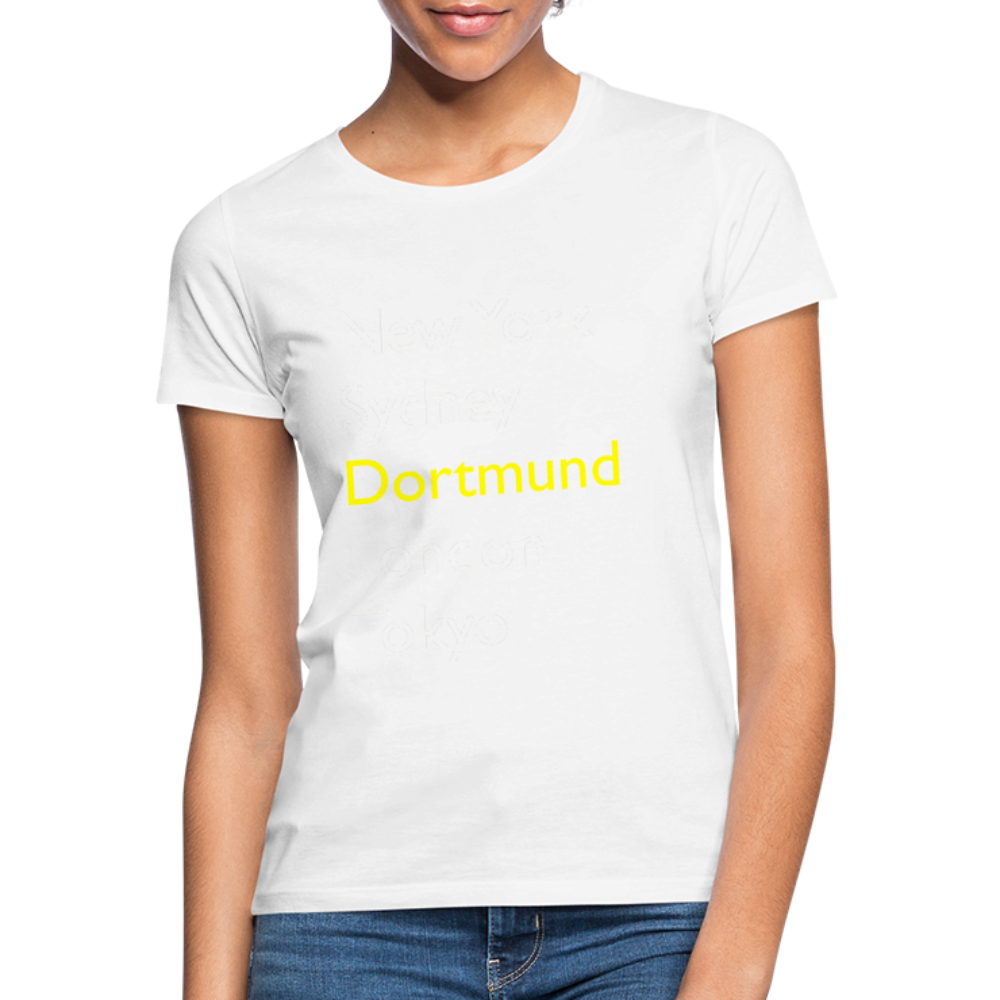T-Shirt Ladies Dortmund "Metropolen Big" Bright Edition - Weiß