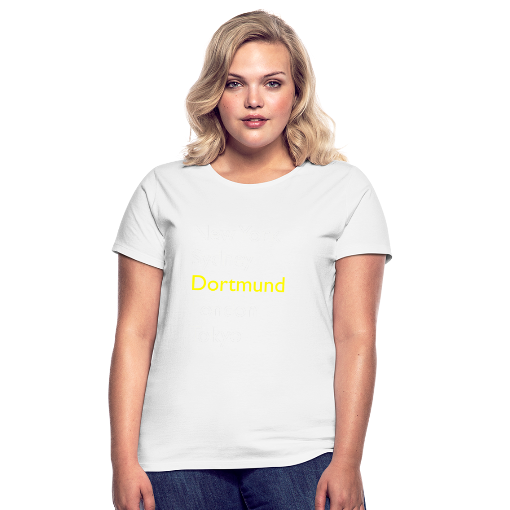 T-Shirt Ladies Dortmund "Metropolen Big" Bright Edition - Weiß