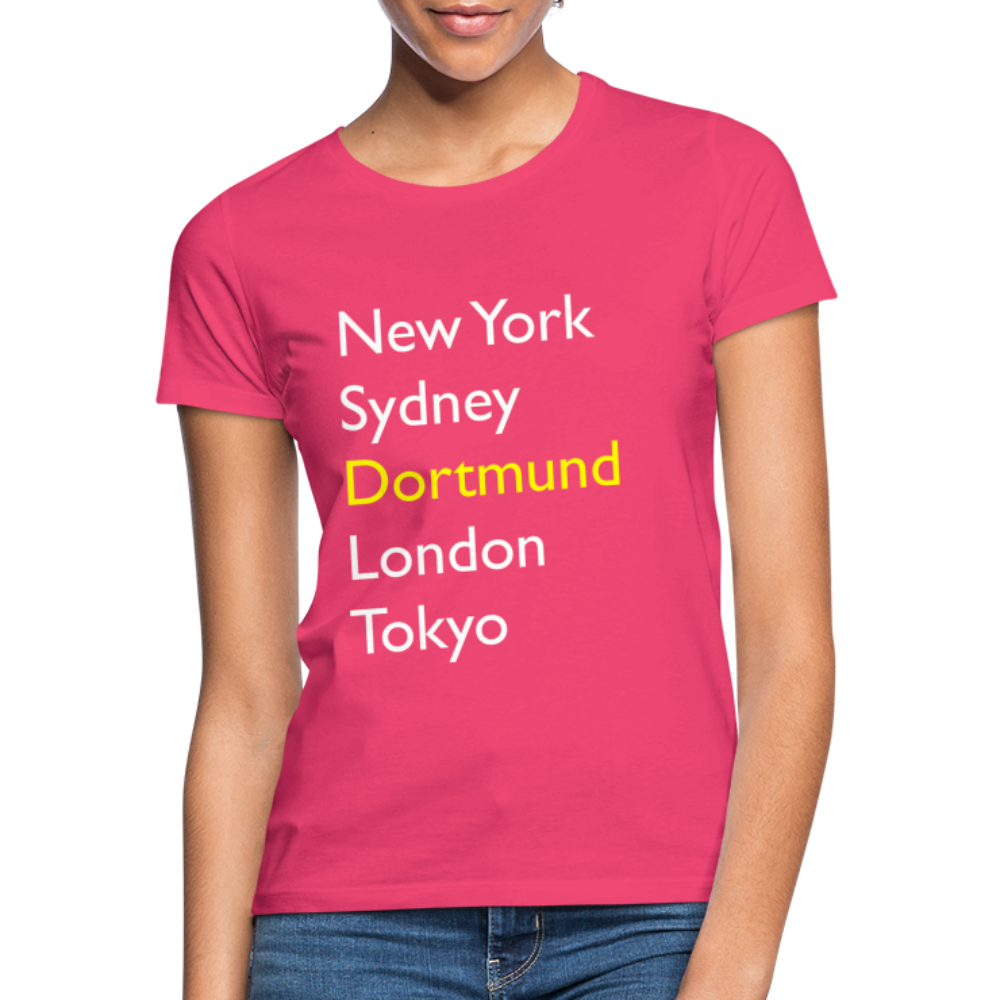 T-Shirt Ladies Dortmund "Metropolen Big" Bright Edition - Azalea