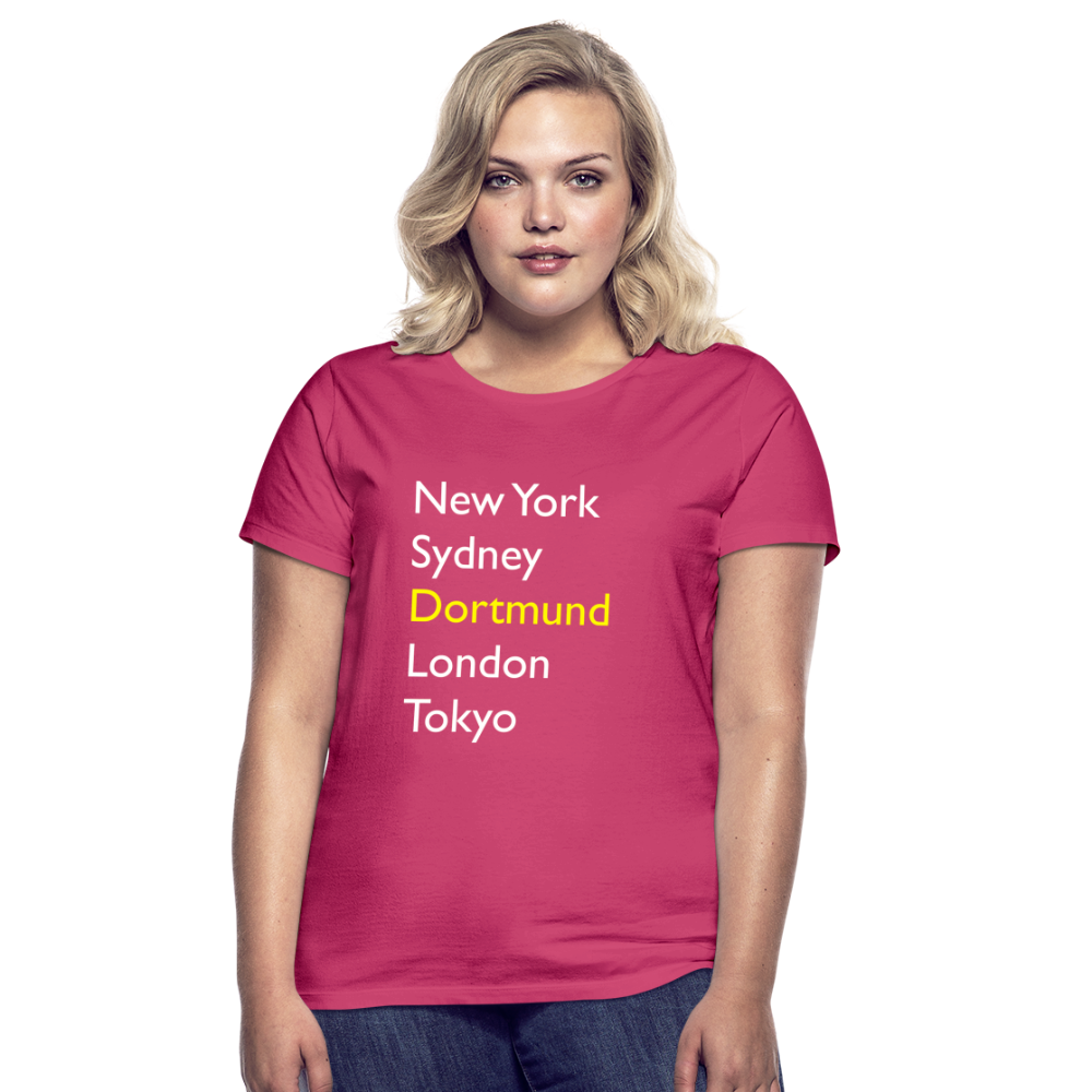 T-Shirt Ladies Dortmund "Metropolen Big" Bright Edition - Azalea
