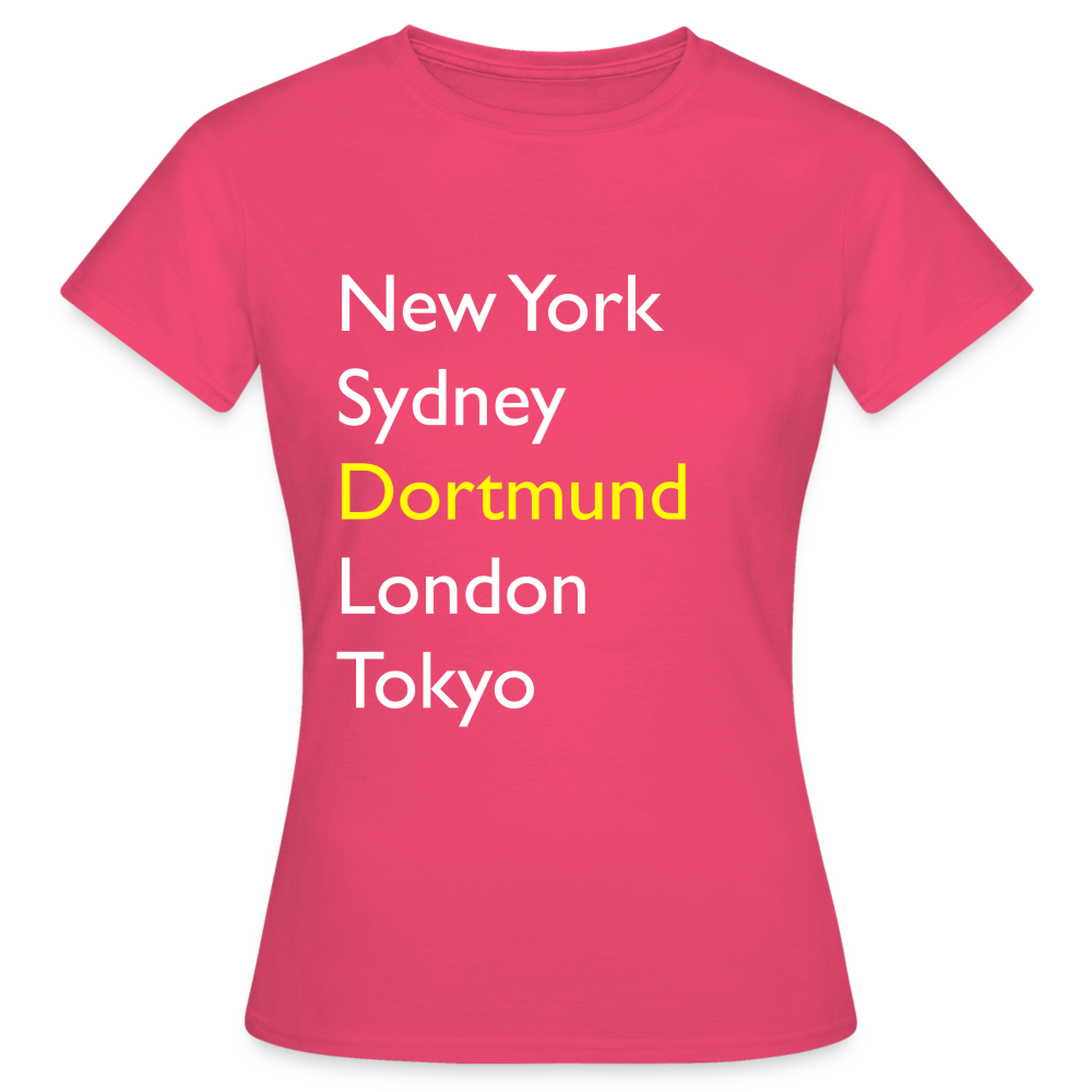 T-Shirt Ladies Dortmund "Metropolen Big" Bright Edition - Azalea