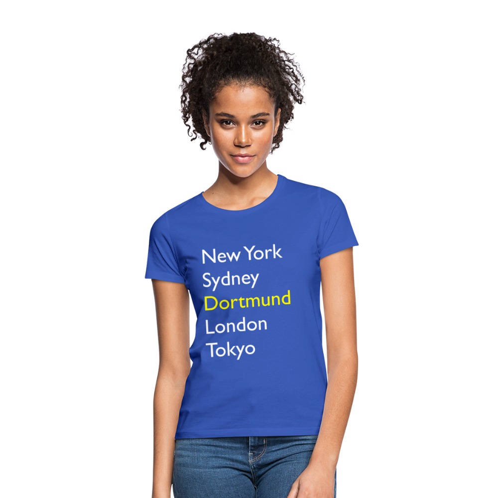 T-Shirt Ladies Dortmund "Metropolen Big" Bright Edition - Royalblau