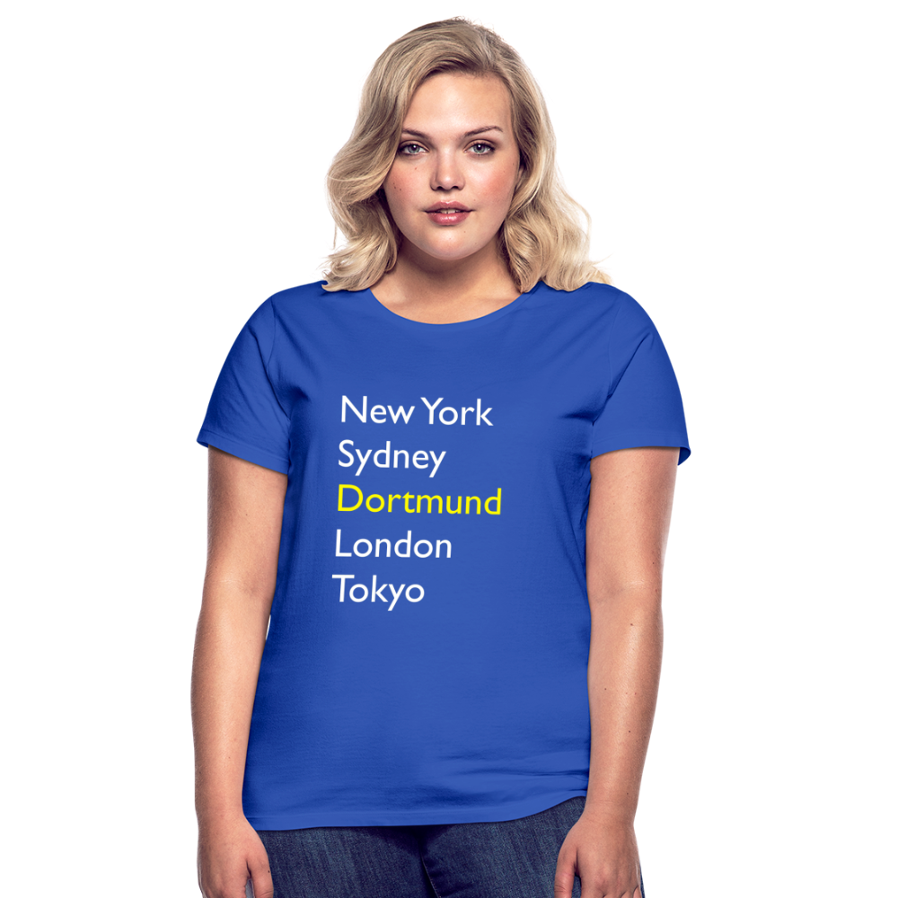 T-Shirt Ladies Dortmund "Metropolen Big" Bright Edition - Royalblau