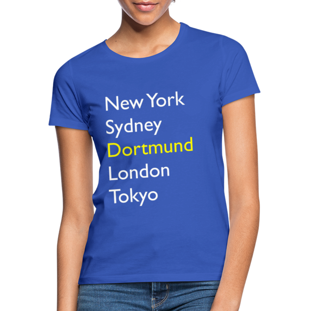 T-Shirt Ladies Dortmund "Metropolen Big" Bright Edition - Royalblau