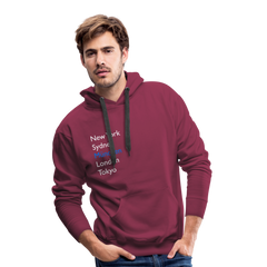 Hoodie München "Metropolen" Bright Edition - Bordeaux
