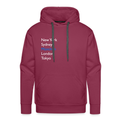 Hoodie München "Metropolen" Bright Edition - Bordeaux