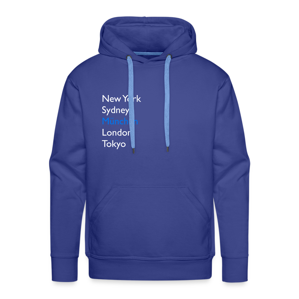 Hoodie München "Metropolen" Bright Edition - Königsblau